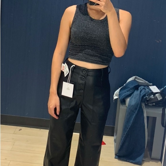 Wilfred free marled grey cropped tank - Picture 1 of 4